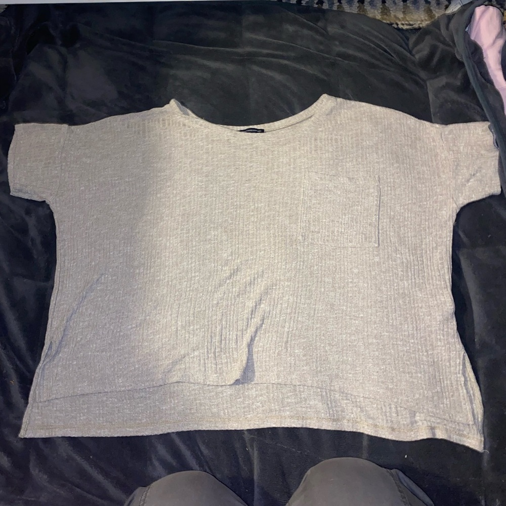 Grey American Eagle Soft Tee